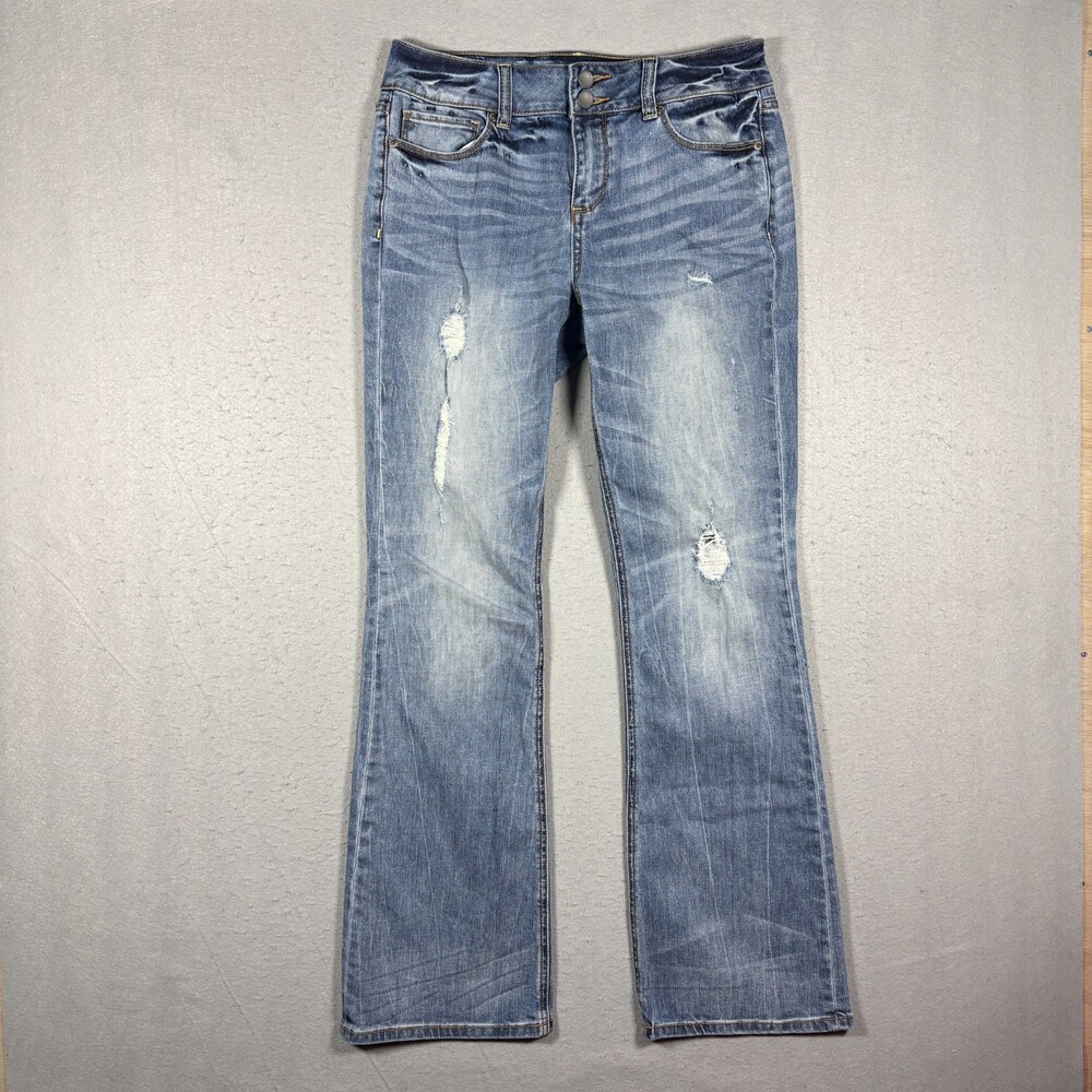 Victoria Secret VS Hipster Size 10 Long Medium Wash Denim Blue Jeans Y2K 2000s